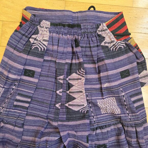 whimsy purple patchwork festival harem pants | WMS M - Picture 9 of 9
